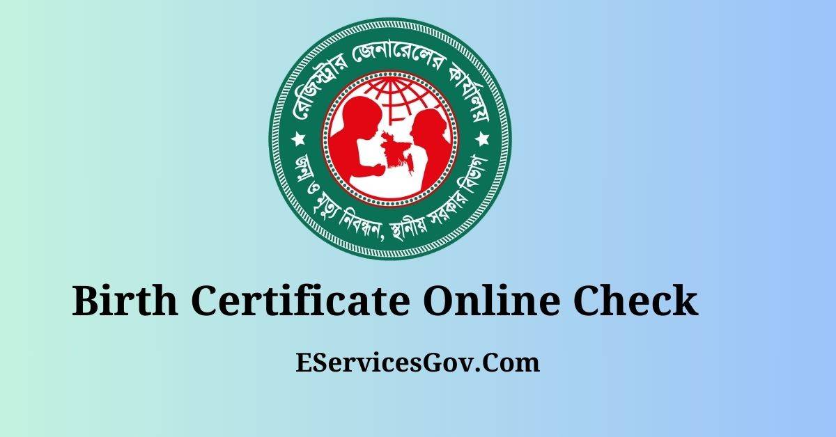 Birth Certificate Online Check