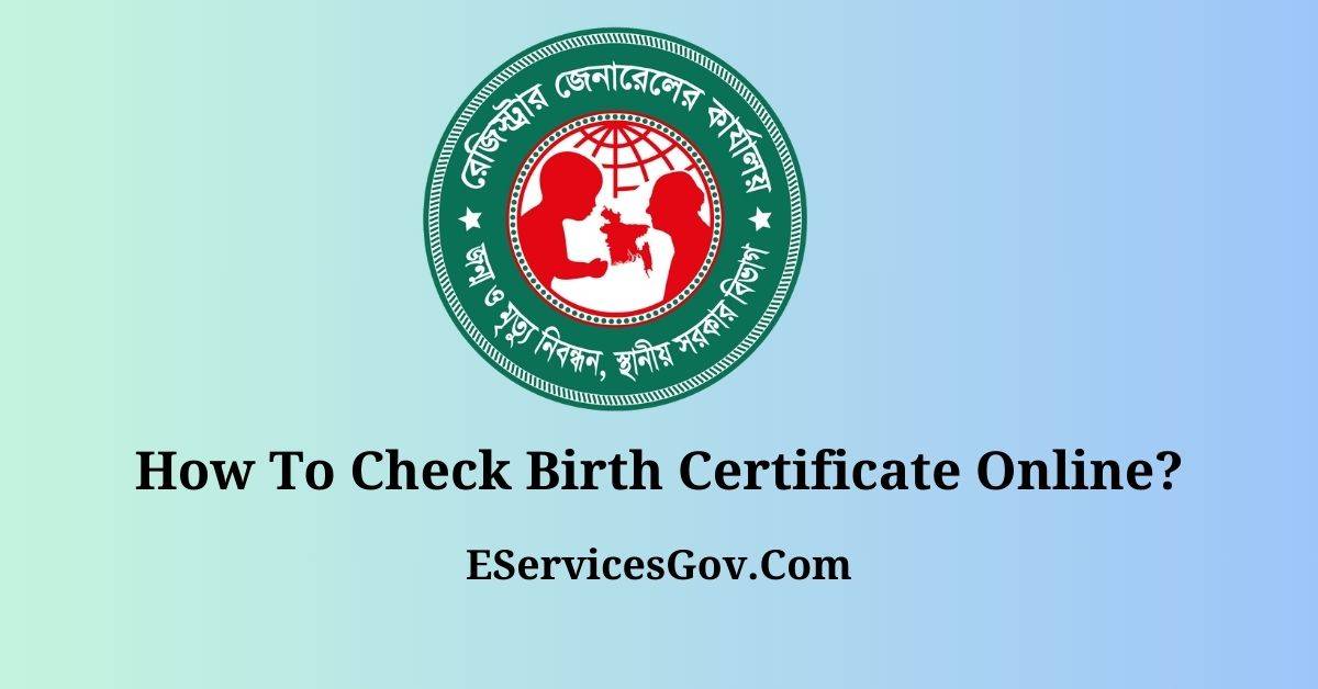How To Check Birth Certificate Online
